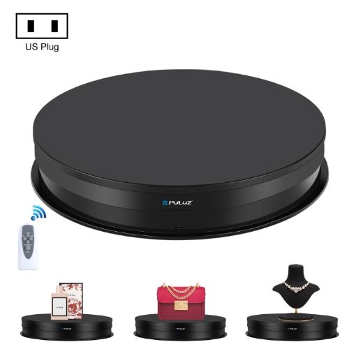 PULUZ 30cm Rotating Turntable Display Stand, Load 10-15kg, US Plug - 1