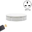 30cm Remote Control Electric Turntable Display Stand - UK Plug (White) - 1