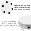 30cm Remote Control Electric Turntable Display Stand - UK Plug (White) - 4