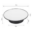25cm USB Power Rotating Display Stand Turntable - Silver Mirror - 3
