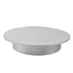 20cm Mirror Two-way Turntable Display Stand - Silver - 1