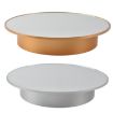 20cm Mirror Two-way Turntable Display Stand - Gold - 2