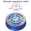 LED Electric Rotating Turntable Display Stand (Blue) - 4