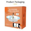 22cm Mirror Electric Rotating Display Stand Turntable - White - 5
