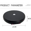 25cm LED Light Electric Rotating Display Stand Turntable White - 7