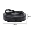 22cm Electric Rotating Turntable Display Stand - EU Plug (Black) - 2
