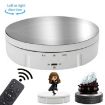 14.6cm Remote Mirror USB Electric Rotating Turntable Display Stand - 1