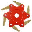 Toothed Mower Blade Six-Leaf Cyclone Blade Agricultural Weeder Parts - 1