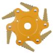 Toothed Mower Blade Six-Leaf Cyclone Blade Agricultural Weeder Parts - 1