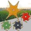 Toothed Mower Blade Six-Leaf Cyclone Blade Agricultural Weeder Parts - 2