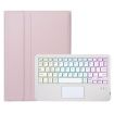 Samsung Galaxy Tab S9 FE Bluetooth Keyboard Leather Tablet Case (Pink) - 2