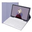 Samsung Galaxy Tab S9 FE Bluetooth Keyboard Leather Case (Purple) - 1