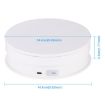 PULUZ 15cm USB Electric Rotating Turntable Display Stand White - 2