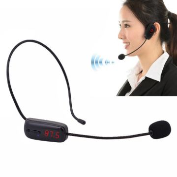 Wireless Headset Microphone with Small Amplifier - Head-Worn Mic - 1