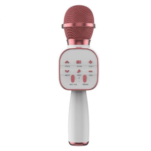 DS813 Live Wireless Bluetooth Microphone - Pink - 1