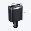 Car Retractable Charger One To Three Automobile Cigarette Lighter - 3