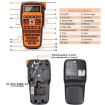 Phomemo E1000 Industrial Label Maker Thermal Printer (Orange) - 5