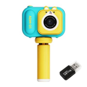 Kids Digital Camera 2.4" IPS Screen 48MP Dual Lens Mini Video Camera Blue Fox - 1