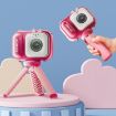 2.4 Inch IPS Screen Kids Digital Camera 48MP Dual Lens Mini Video Camera Pink Bunny - 3