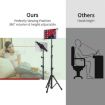 Portable 360 Degree Rotation Tripod for 7.9-12" Tablet - 7