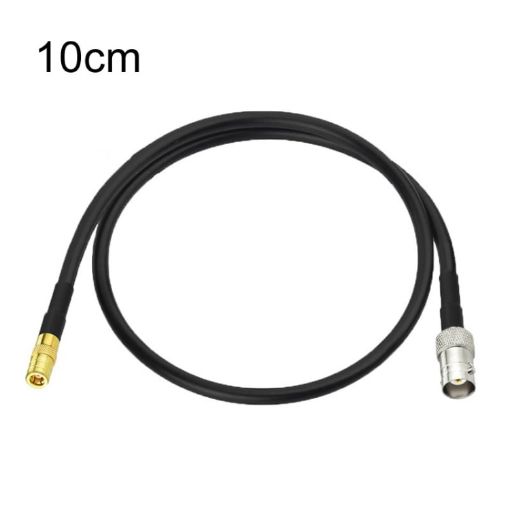 10cm BNC Female to SMB Male RG174 Coaxial Cable - 1