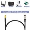 10cm BNC Female to SMB Male RG174 Coaxial Cable - 4
