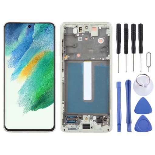 Samsung Galaxy S21 FE 5G LCD Screen Digitizer Assembly with Frame - 1