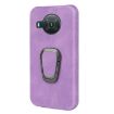 Nokia X10/X20 Ring Holder PU Phone Case - Purple - 2