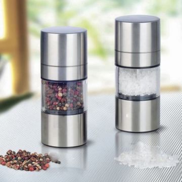 Stainless Steel Salt Grinder - Manual Pepper Mill - 1