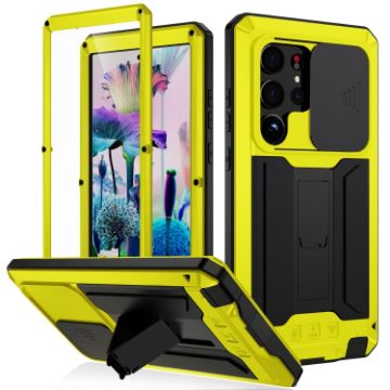 Samsung Galaxy S23 Ultra 5G R-JUST Sliding Camera Design Waterproof Phone Case - 1