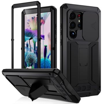 Samsung Galaxy S23 Ultra 5G R-JUST Sliding Camera Phone Case - 1
