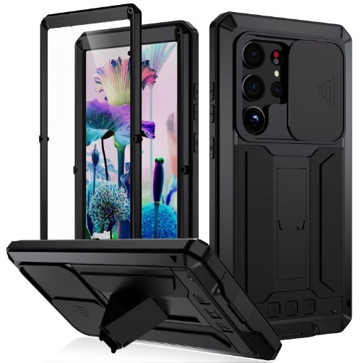 Samsung Galaxy S23 Ultra 5G R-JUST Sliding Camera Phone Case - 1