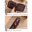 BULL CAPTAIN 042 RFID Anti-theft Cowhide Business Card Holder Zipper Wallet - 5