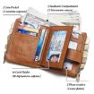 HUMERPAUL BP896 RFID Anti-Theft Leather Wallet - Black - 4