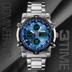 SKMEI 1389 Men's Business Digital Watch Blue - 7
