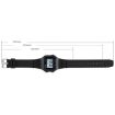 SKMEI 1698 Sports Digital Watch - 50m Waterproof, Square Pin Buckle - Black - 4