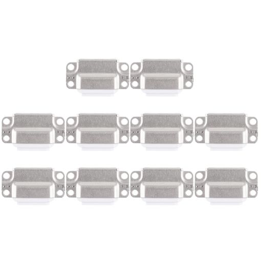 Charging Port Connector for iPad Air 2 - 10 PCS (White) - 1