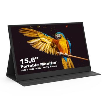GXMO G156F 15.6" FHD IPS Portable Monitor - Black - 1