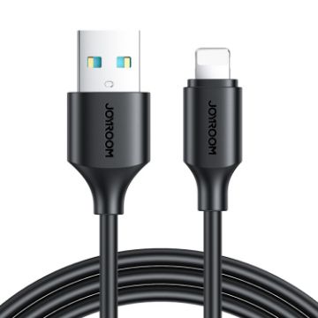 JOYROOM 2.4A USB to 8 Pin Fast Charging Data Cable, 2m Length - Black - 1