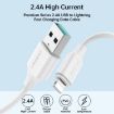 JOYROOM 2.4A USB to 8 Pin Fast Charging Data Cable, 2m Length - Black - 2