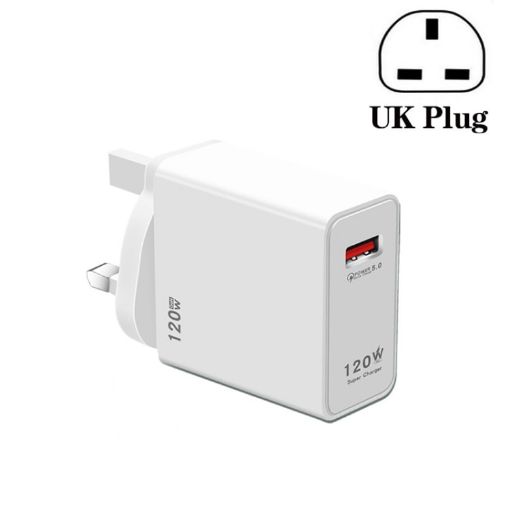 120W USB Fast Charger for Xiaomi 12/12 Pro - UK Plug - 1