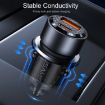 USAMS US-CC208 C39 60W USB + Type-C Car Charger (Black) - 7