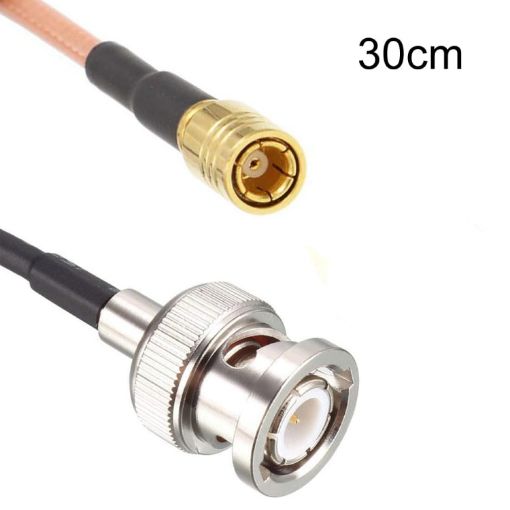 30cm RF Coaxial Cable BNC Male To SMB Female RG316 Adapter Extension Cable - 1