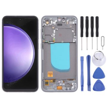 Samsung Galaxy S23 FE SM-S711B OLED LCD Screen Digitizer Assembly with Frame - 1