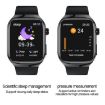 TK16 2.04" LCD Smart Watch with Health Monitoring - Brown - 9