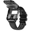 X9 1.85" Square Screen Bluetooth Earphone Smart Watch - Black - 3