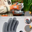 TPE Children Cartoon Gloves Hamster Parrot Size S Orange - 4
