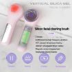 Sonic Waterproof Facial Cleansing Brush - Purple - 3