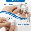 70mm Anti-Theft Pure Copper Round Padlock - 4