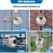 70mm Anti-Theft Pure Copper Round Padlock - 7